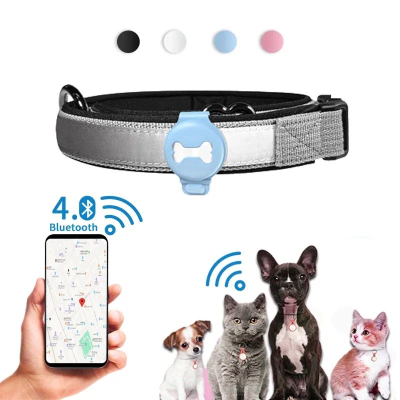 Smart GPS Pet Tracker – Wearable Bluetooth Locator for Dogs & Cats