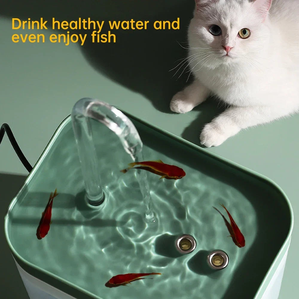 Automatic Cat Water Fountain – Quadruple-Filter Pet Drinking Dispenser
