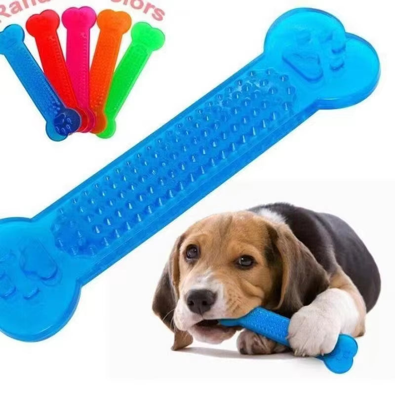 Hot Sale Pet Dog Chew Toys Rubber Bone Toy Aggressive Chewers Dog Toothbrush Doggy Puppy Dental Care for Dog Pet Accessories